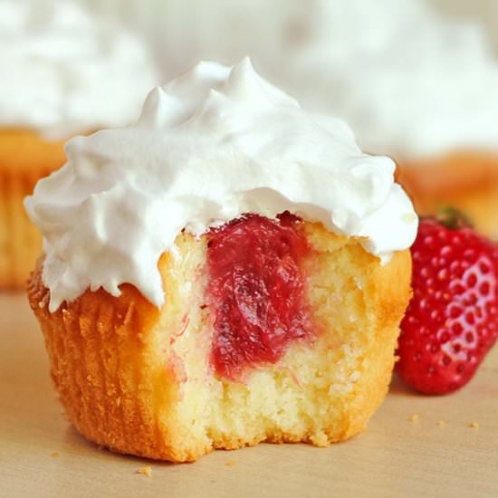 Strawberry Shortcake Cupcakes - Recipe photo by cakescottage