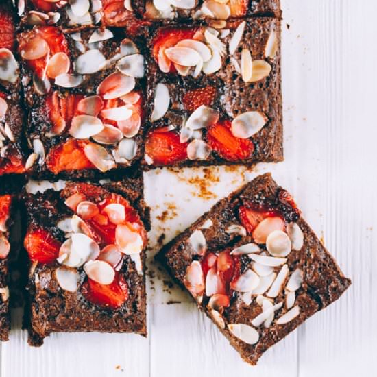 Strawberry Brownies - Recipe photo by alexskrebcova