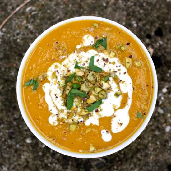 Sweet Potato Soup - Recipe photo by wildforfood