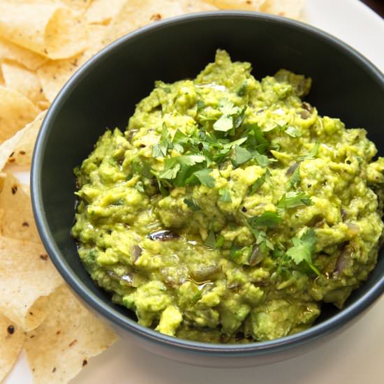 Grilled Guacamole - Recipe photo by stripedspatula