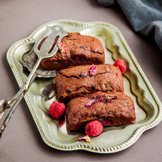 Chocolate Raspberry Friands - Recipe photo by deliciouseveryday