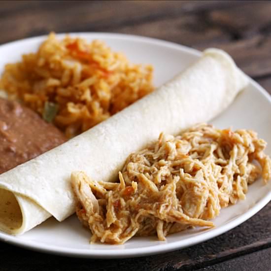 Slow Cooker Shredded Taco Chicken - Recipe photo by gracegoodeats