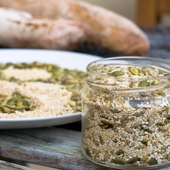 Precious Roasted Seeds - Recipe photo by adashofoliveoil