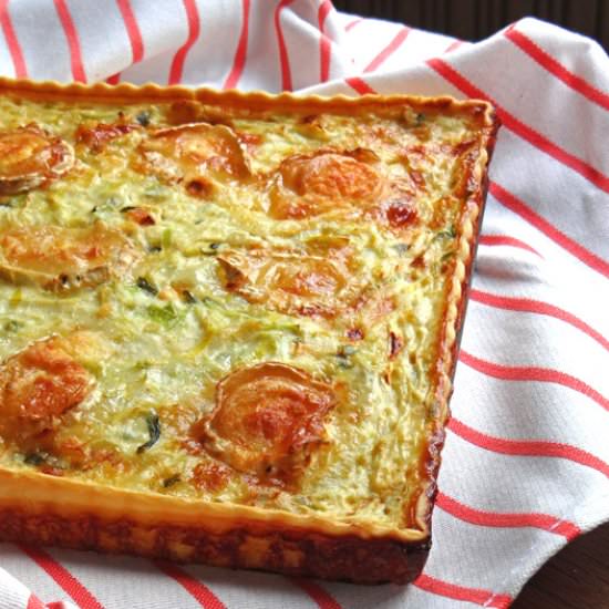 Leek and Goat’s Cheese Quiche - Recipe photo by Ala_lemon
