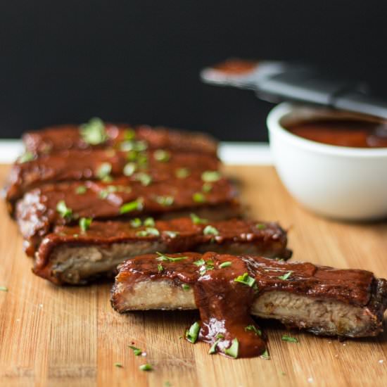 Chocolate Cabernet Barbecue Sauce - Recipe photo by brisketandbagels