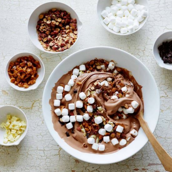 Rocky Road Ice Cream - Recipe photo by gdalkin