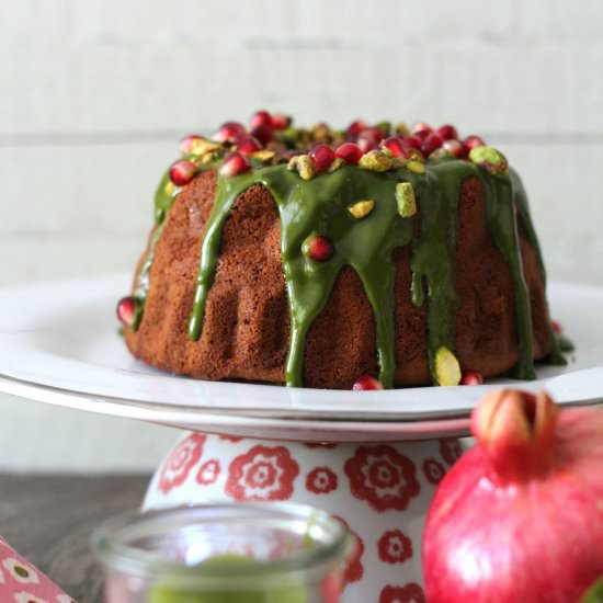 Sand Cake with Matcha Tea Glaze - Recipe photo by a lemon tree cafe