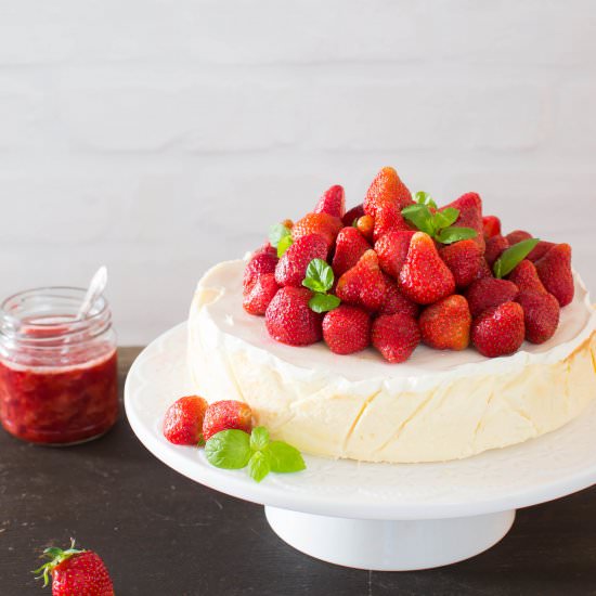 Cheesecake with Strawberries - Recipe photo by trawka cytrynowa