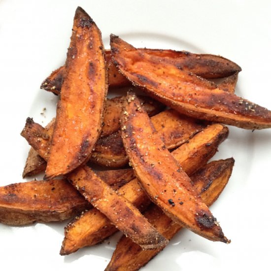 Baked Sweet Potato Fries - Recipe photo by cow crumbs