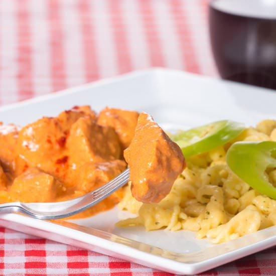 Hungarian Chicken Paprikash - Recipe photo by Brian Jones