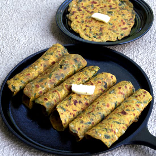Methi Thepla - Recipe photo by Remya Ravindran