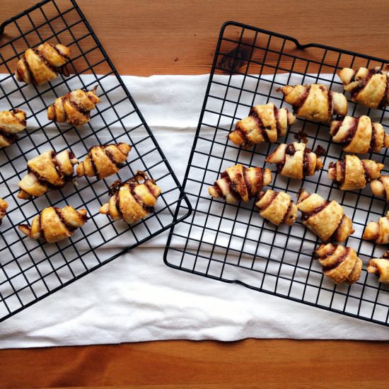Raspberry and Chocolate Rugelach - Recipe photo by thelongsession