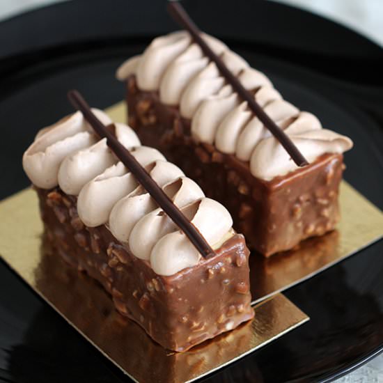 Caramel and Chocolate Entremet - Recipe photo by The_Cookie_Fairy