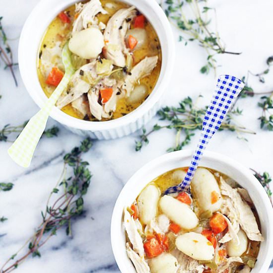 Chicken and Gnocchi Dumpling Soup - Recipe photo by adoring-kitchen
