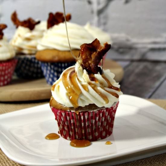 Maple Bacon Cupcakes - Recipe photo by Midlife Healthy Living
