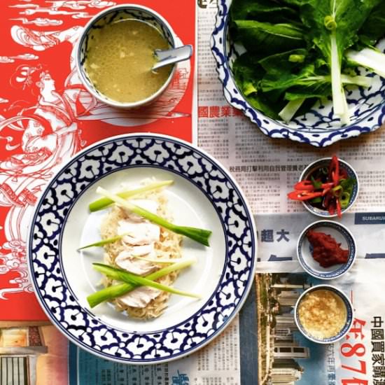 Singapore chicken rice - Recipe photo by Spice Mama