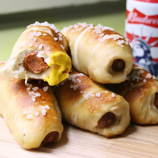 Pretzel Dogs - Recipe photo by Please Note