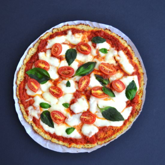 Eggless Cauliflower Crust Pizza - Recipe photo by Remya Ravindran
