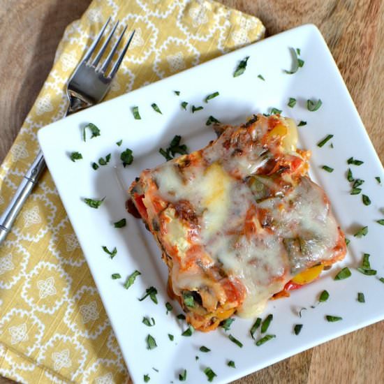 Easy Vegetable Crock Pot Lasagna - Recipe photo by HelloLittleHome