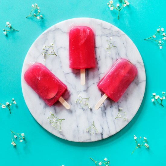 Rhubarb and Lemongrass Popsicle - Recipe photo by ModernWifestyle