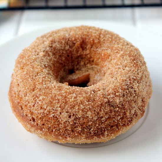 Baked Cinnamon-Sugar Banana Donuts - Recipe photo by thesemisweetsisters