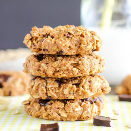Chocolate Banana Oatmeal Cookies - Recipe photo by Purely Katie