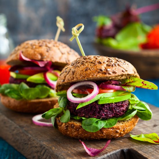 Beet Burger Sliders - Recipe photo by carrieleber
