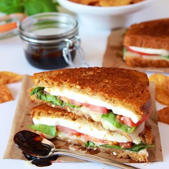 Caprese Grilled Cheese - Recipe photo by cookingwithruthie