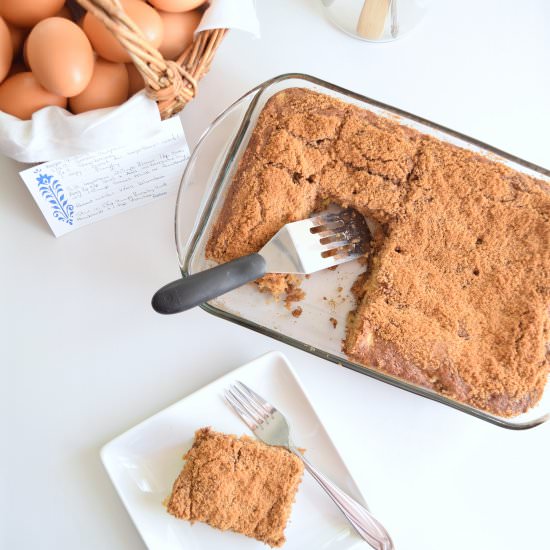 Grandma's Rhubarb Cake - Recipe photo by myhomemadeheaven