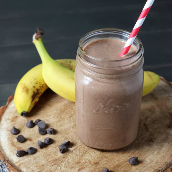 Chocolate Peanut Butter Smoothie - Recipe photo by thestudyofyum