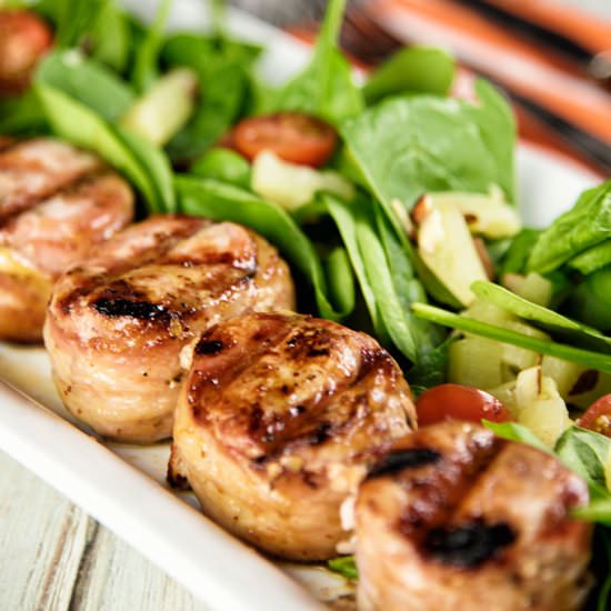 Bacon-Wrapped Pork Medallions - Recipe photo by PaleoLeap