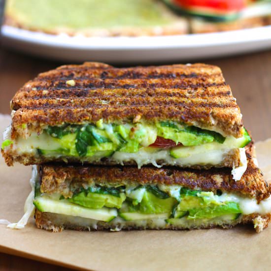 Zucchini and Avocado Grilled Cheese - Recipe photo by Stacey Homemaker