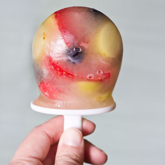 DIY Frozen Fruit pops - Recipe photo by LoveandZest