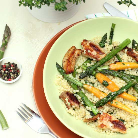 Couscous with asparagus - Recipe photo by Enjoy-Food