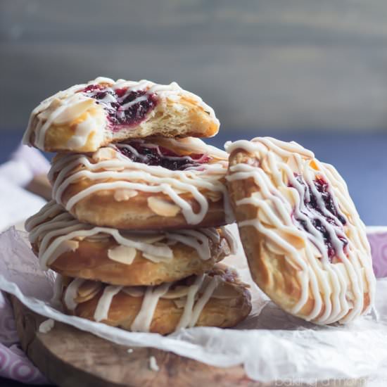 Blackberry Ginger Danish - Recipe photo by Baking a Moment