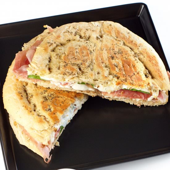 Mozzarella Prosciutto Grilld Cheese - Recipe photo by bluegrassbites