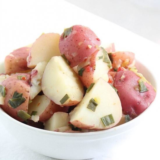Zesty Italian Red Potatoes - Recipe photo by Amy in the Kitchen