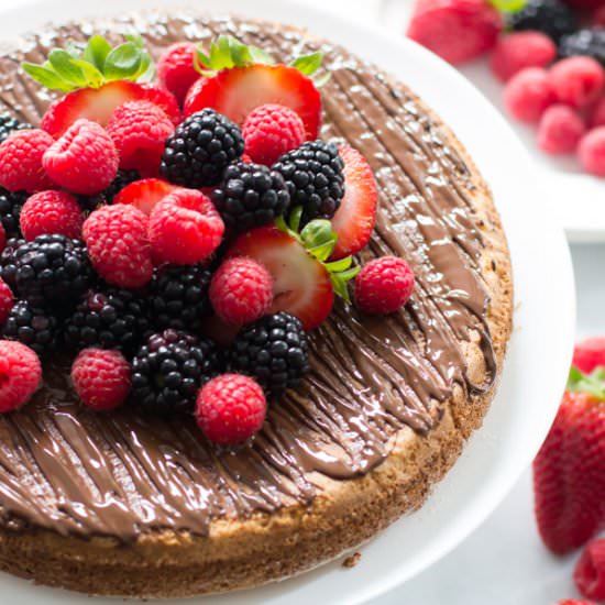 Almond Cake with Berries - Recipe photo by PrimaveraKitchen