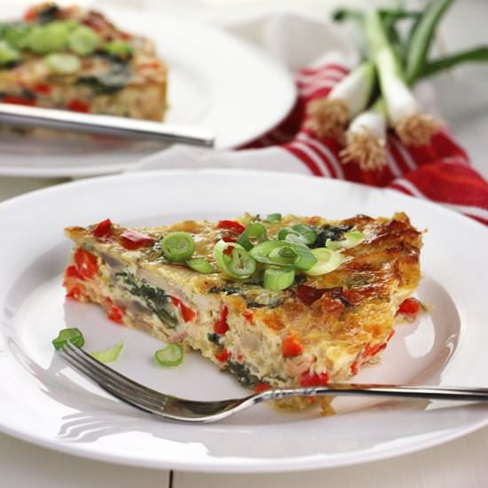 Bacon and Mushroom Cheese Pie - Recipe photo by EatInEatOut Magazine