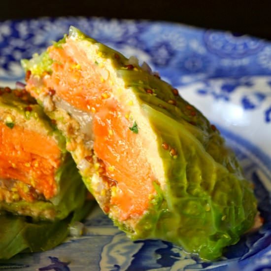 Savoy Cabbage Steamed Salmon - Recipe photo by cookingontheweekends