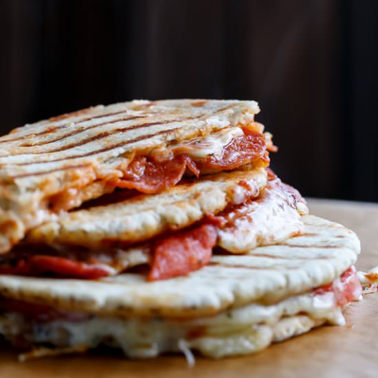 Grilled Pizza Panini - Recipe photo by Cafe Delites