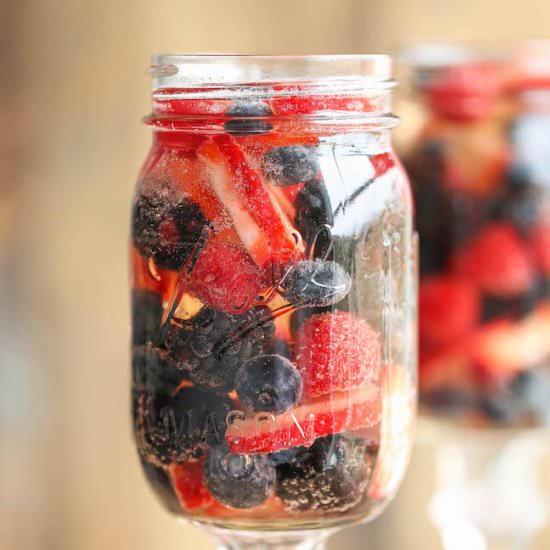 Easy Berry Sangria - Recipe photo by damndelicious