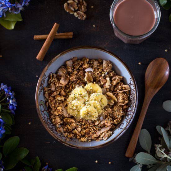 Banana Bread Granola - Recipe photo by foolproofliving.com