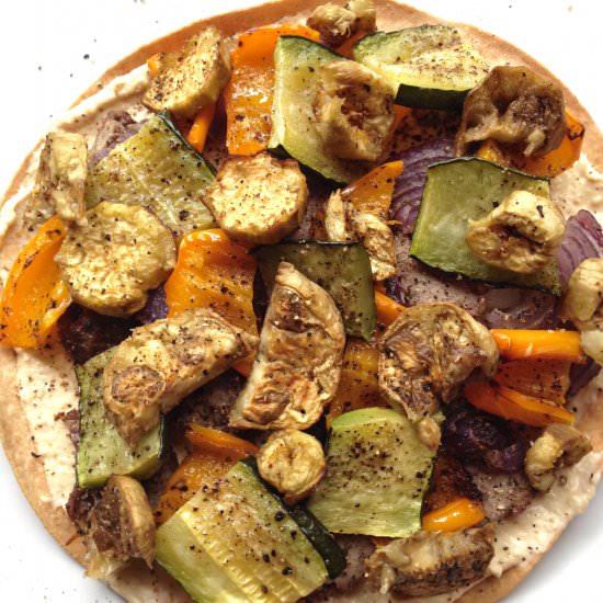 Middle Eastern Pizza - Recipe photo by cow crumbs