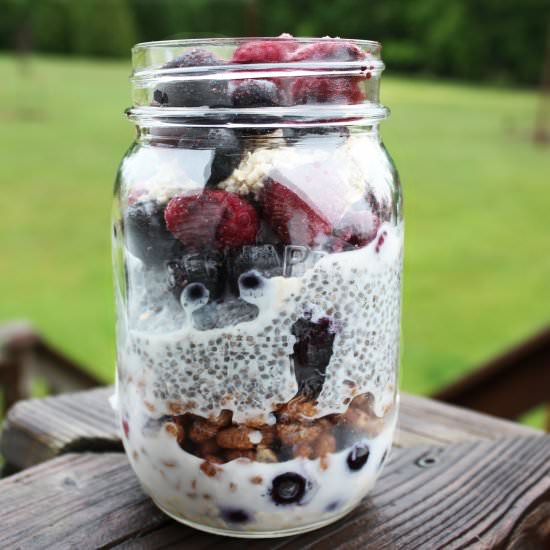 Crispy Overnight Chia Oats - Recipe photo by Nikkis Plate