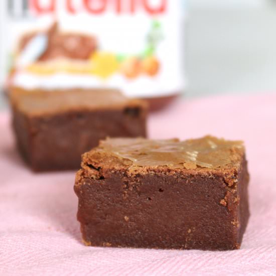 Nutella Chocolate Brownies - Recipe photo by bakeplaysmile