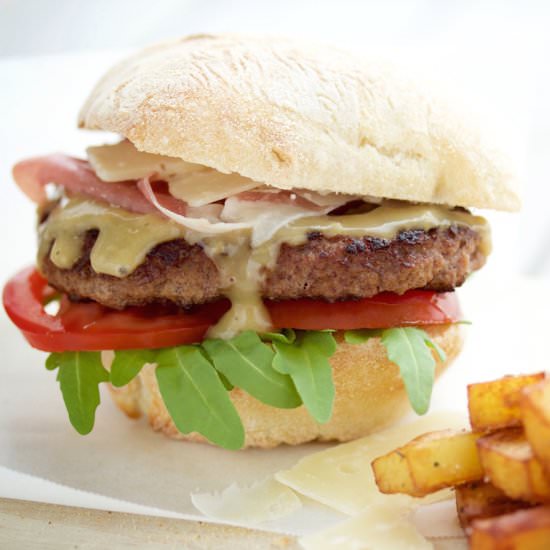 Italian Style Marsala Burger - Recipe photo by finefreshfood
