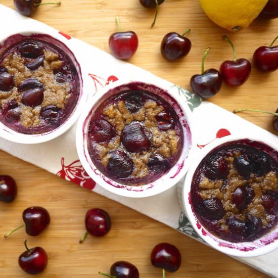 Paleo Cherry Clafoutis - Recipe photo by perchancetocook.com