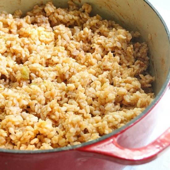One Pot Spanish Rice - Recipe photo by Amy in the Kitchen