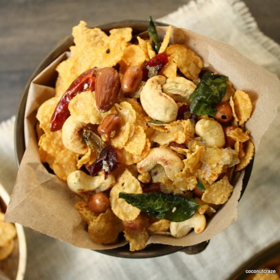 Savoury Corn Flakes Mixture - Recipe photo by coconutcraze